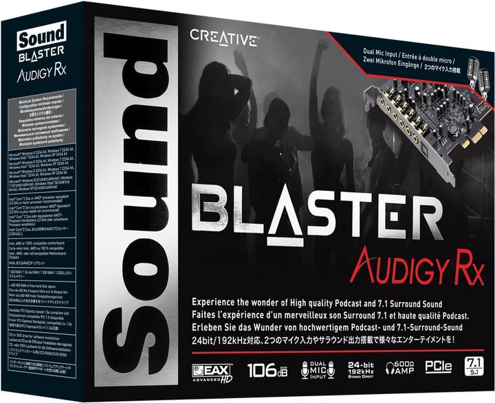 Produktbild Creative Sound Blaster Audigy Rx (PCI-E x1)