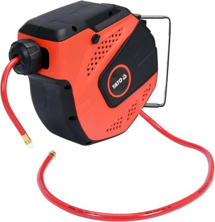 Yato Pneumatic Air Hose Reel 10m / 14m with Automatic Reel Wall Holder S (10 m)