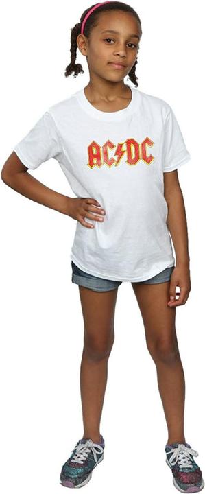Actual product image AC/DC Girls Distressed Logo Cotton T-Shirt (152, 158)