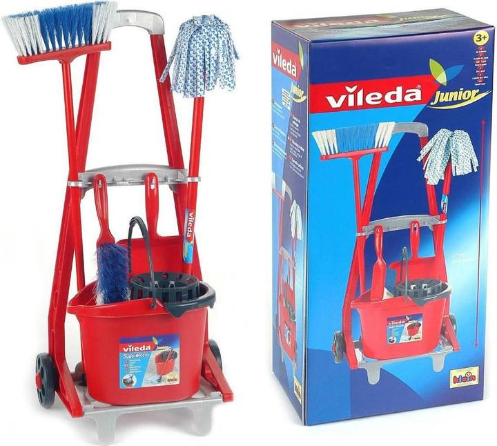 Actual product image Theo Klein Vileda broom wagon