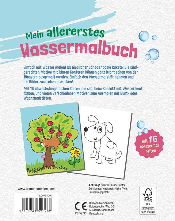 Produktbild Mein allererstes Wassermalbuch