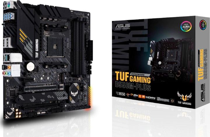 Actual product image ASUS TUF GAMING B550M-PLUS (AM4, AMD B550, mATX)