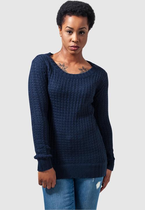 Actual product image Urban Classics Ladies Long Wideneck Sweater (S)