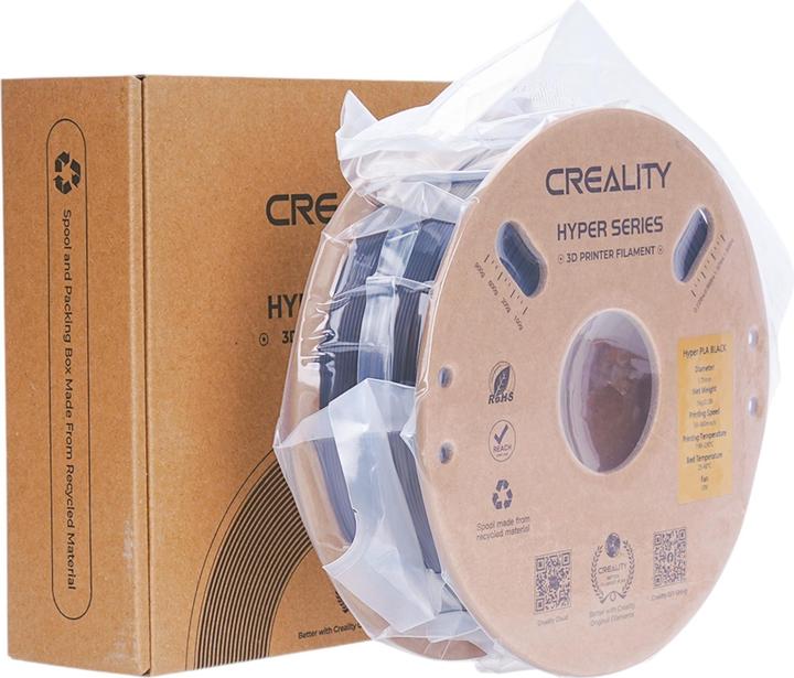 Produktbild Creality Filament PLA Hyper (PLA, 1.75 mm, 1000 g, Schwarz)
