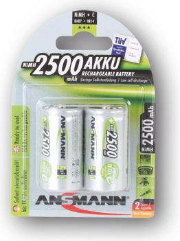 Actual product image Ansmann Baby C (2 pcs., C, 2500 mAh)