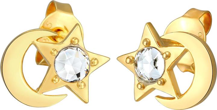 Image du produit Elli Astro, demi-lune, étoiles (Argent sterling 925, Cristal de verre)