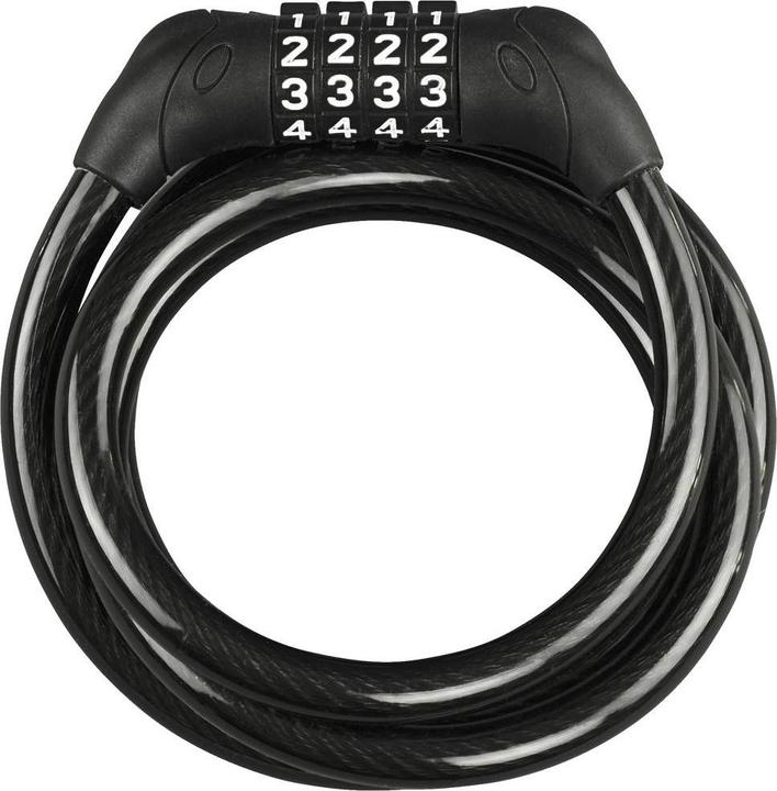 Actual product image Burg Wächter 1230 C 150 Spiral cable lock Black Combination lock (150 cm)