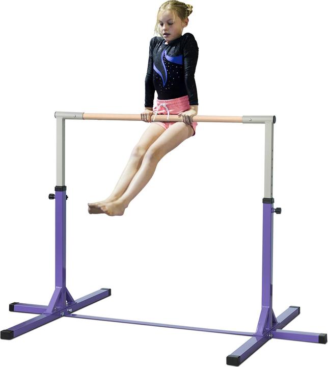 Immagine prodotto Homcom Gymnastik-Turnreck Stahl, Buchenholz Violett