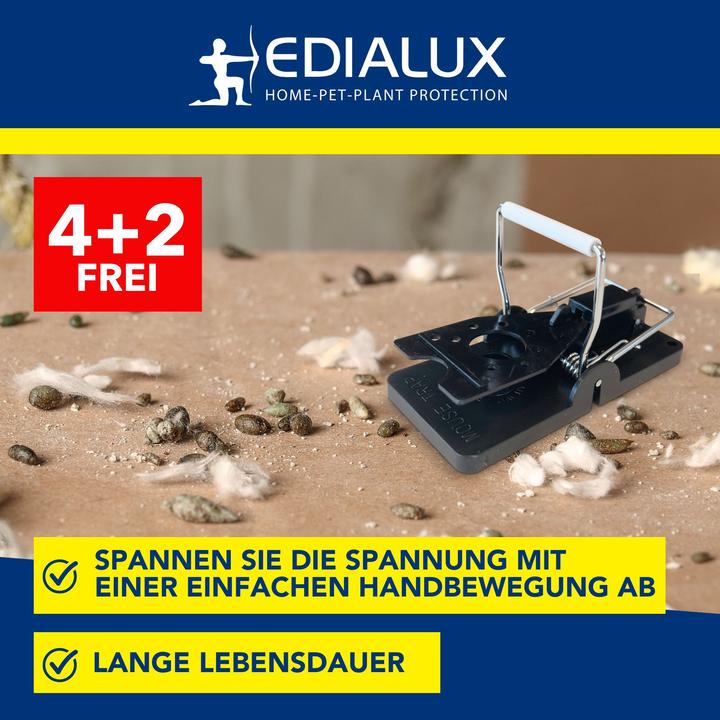Produktbild Edialux Quicksnap Mausefalle, Promopack 4+2 St?ck