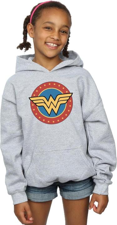 Immagine prodotto Wonder Woman Felpa con Cappuccio Logo Ragazze (140, 146)