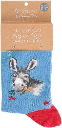 Produktbild Wrendale Design Kindersocken 'Gentle Jack' Esel Grösse 27-31 (27 - 31)