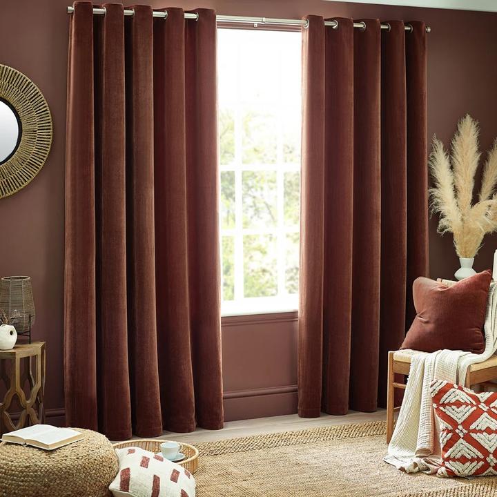 Immagine prodotto Yard Velluto di Ciniglia Tende con Occhielli (229 x 229 cm)