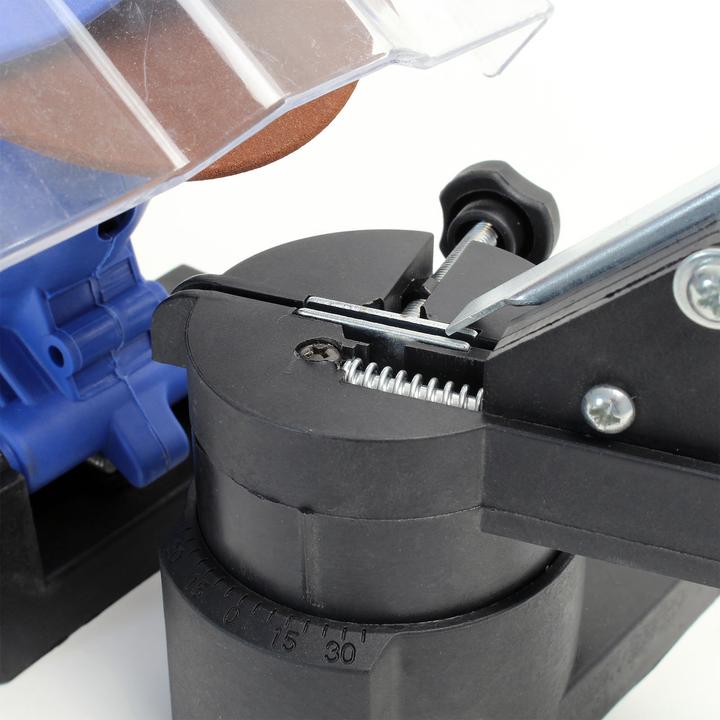 Produktbild XPOtool Kettensägen Schärfgerät 220W 7500U/min Kettenschärfgerät Ketten Schärfer (Sägeblattschärfer, 220 W)