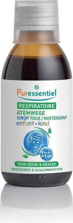 Actual product image Puressentiel Respiratory Cough Syrup Child, 140 ml (1 Piece)