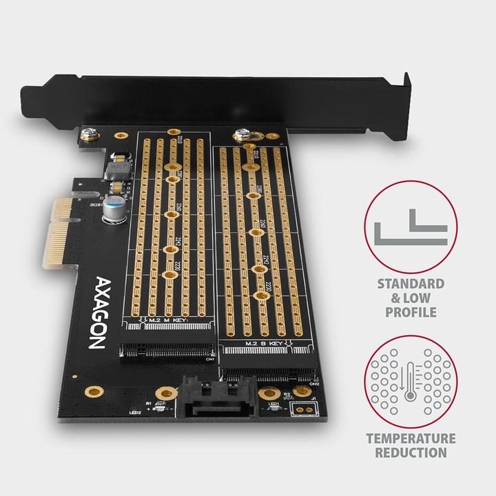 Produktbild Axagon PCEM2-D