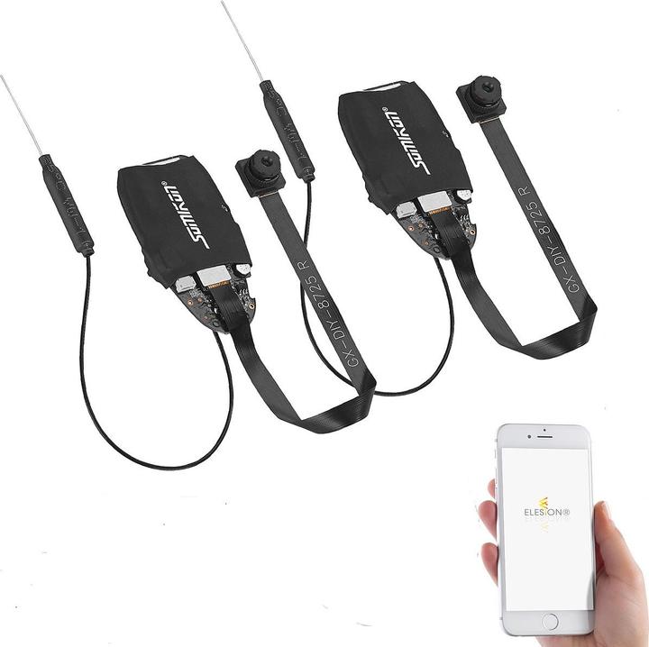 Produktbild Somikon 2er-Set WLAN-Full-HD-Micro-Einbau-Kamera