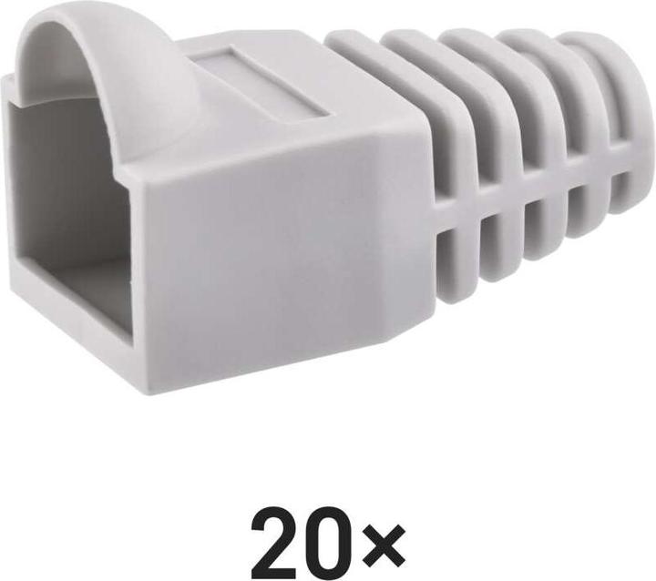 Actual product image Emos Protection for connector RJ45 grey, 20 pcs. (Antenna cable)