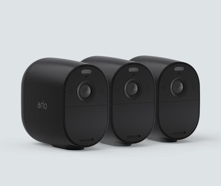 Produktbild Arlo Essential Spotlight Kamera 3er Set, schwarz (1920 x 1080 Pixels)
