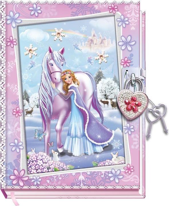 Image du produit Pulio Pecoware Tagebuch mit Schloss - Pferd (À rayures)