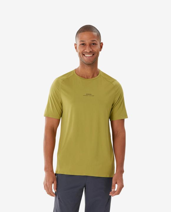 Quechua Men’s Short-Sleeved Hiking T-Shirt - MH500 - Khaki
