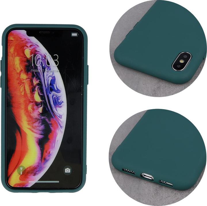 Image du produit OEM Coque en silicone pour iPhone 7 / 8 / SE 2020 / SE 2022 vert forêt (Apple iPhone SE (3ème génération), Apple iPhone SE (2ème génération), Apple iPhone 7)