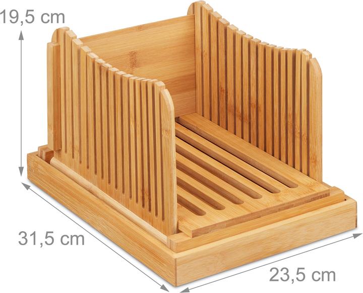 Actual product image Relaxdays Bread Slicer, Adjustable Board with Crumb Catcher