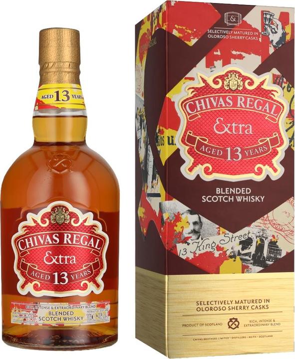 Image du produit Chivas Regal Extra 13 Y.O. Sherry Cask (Whisky mélangé, Scotch Whisky, 1 x 70 cl)