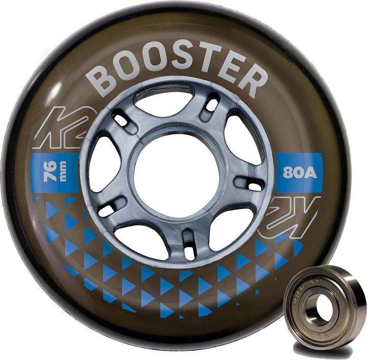 K2 BOOSTER 76MM 80A 8-WHEEL PACK W ILQ 5 (76 mm, 80A)