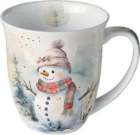 Actual product image Ambiente Handkerchiefs Snowman in nature