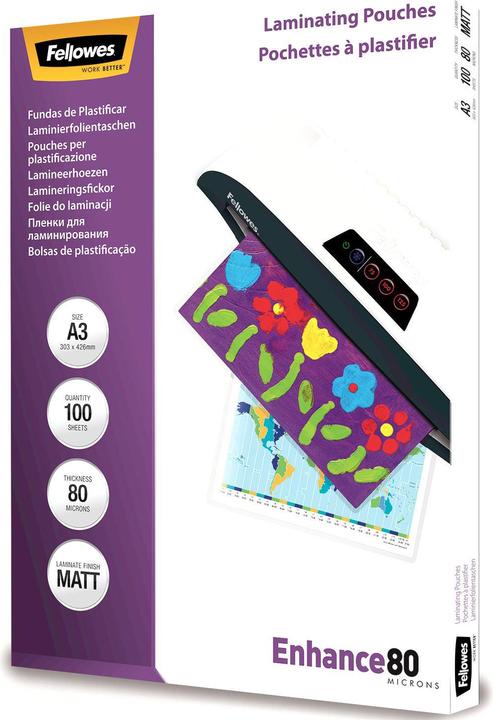 Image du produit Fellowes Améliorer 80 (A3, 100 pièce(s), 80 µm)