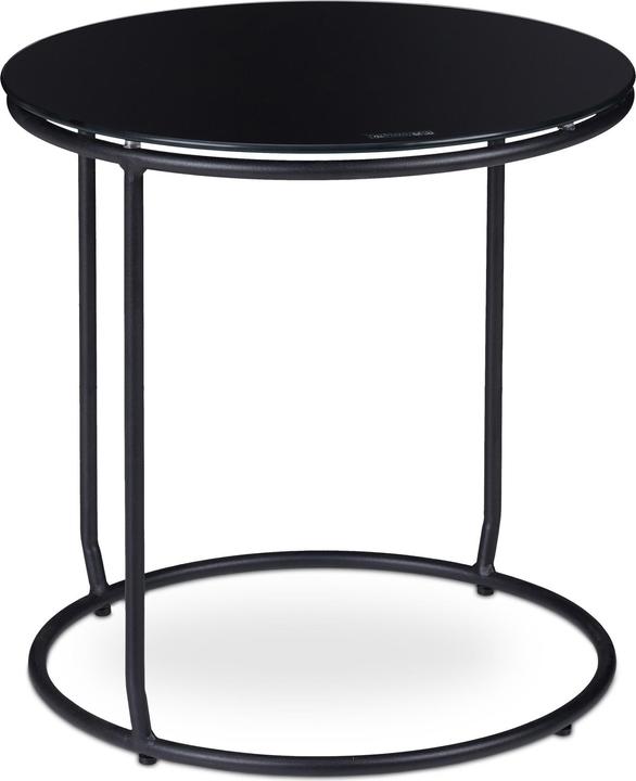 Produktbild Relaxdays Beistelltisch mit Hocker (40 x 40 x 40 cm)