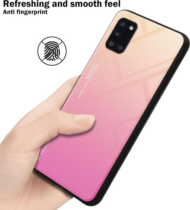 Productafbeelding Cadorabo TPU 2 kleuren glasdekking (Samsung Galaxy A31)