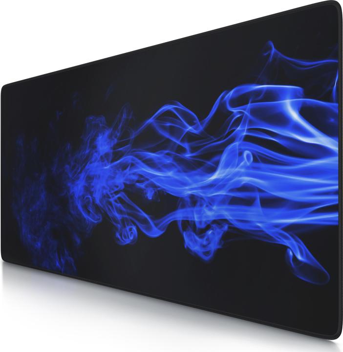 Actual product image CSL Gaming Mouse Pad, XXL, Mouse Mat, 900 x 400 x 3 mm, Desk Pad, Washable, Blue Smoke (XXL)