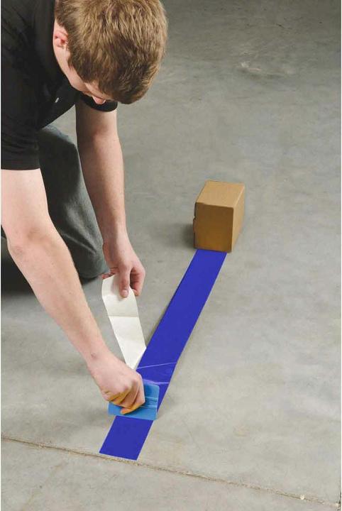 Produktbild Brady B-514, ToughStripe, Bodenmarkierbänder, Polyester, blau, 101,6mm x 30m (101.60 mm)