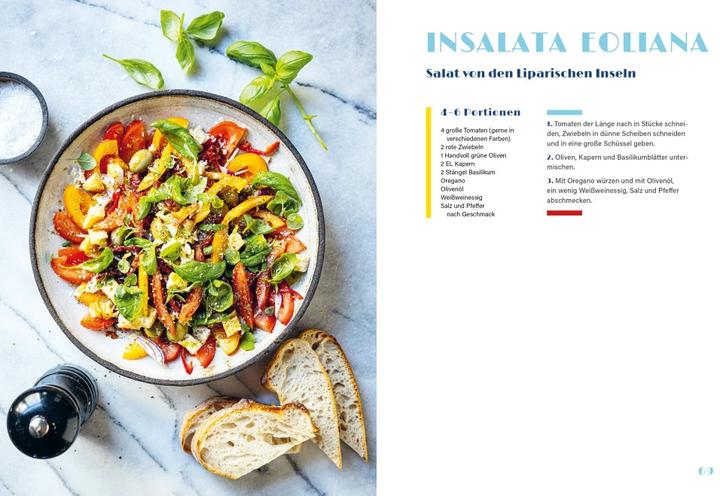 Produktbild Sizilien vegetarisch (Deutsch, Francesca Maugeri Holmstrm, Louise Malmros Manfrinato, Elena Teuffer, 2023)