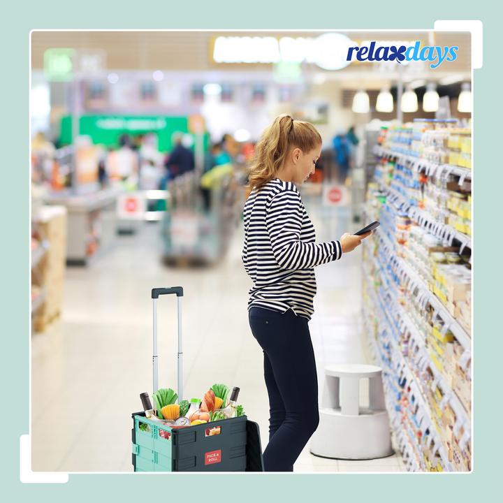 Actual product image Relaxdays shopping trolley