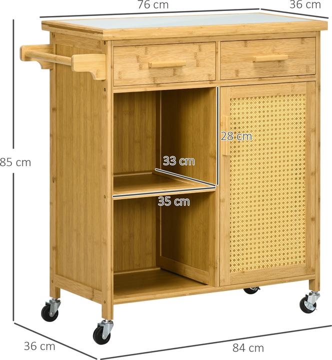 Actual product image Homcom Küchenwagen
