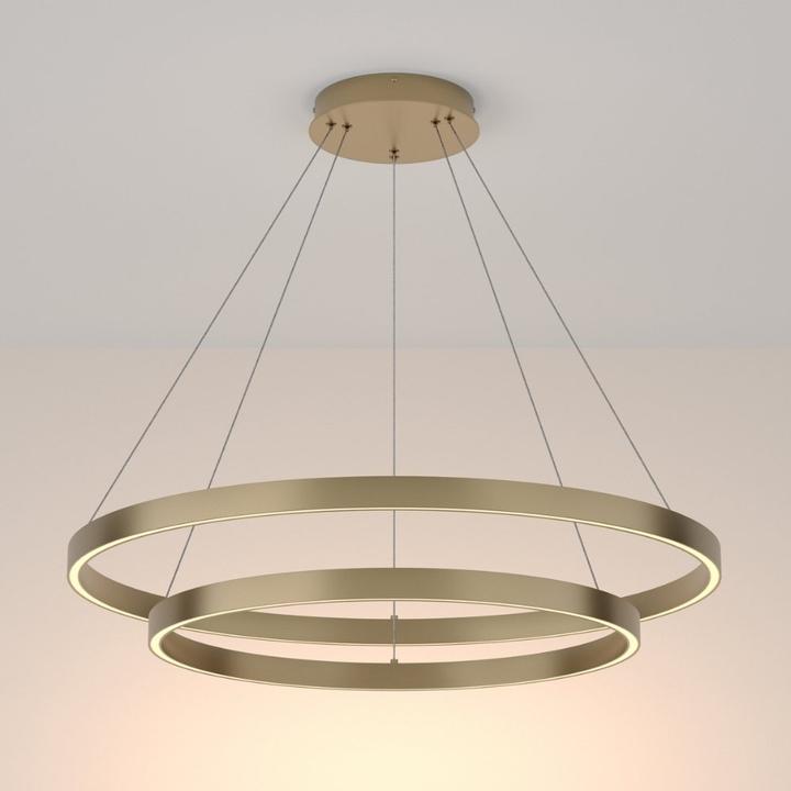 Immagine prodotto Maytoni Lampada a sospensione Rim LED, luce a sospensione 2x 88W ottone 85Ra bianco caldo (2600 lm)