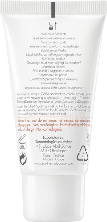 Image du produit Avène Masque apaisant Antirougeurs CALM (50 ml)