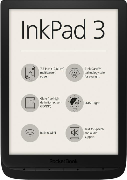Image du produit PocketBook InkPad 3 (7.80", 8 Go, Noir)