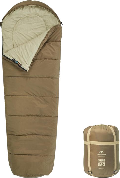Naturehike mj600 mummy CNK2300SD014-brown-right sleeping bag