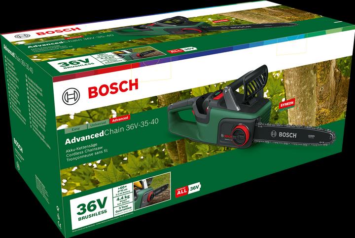 Actual product image Bosch Home & Garden AdvancedChain 36V-35-40 (Battery chain saw)