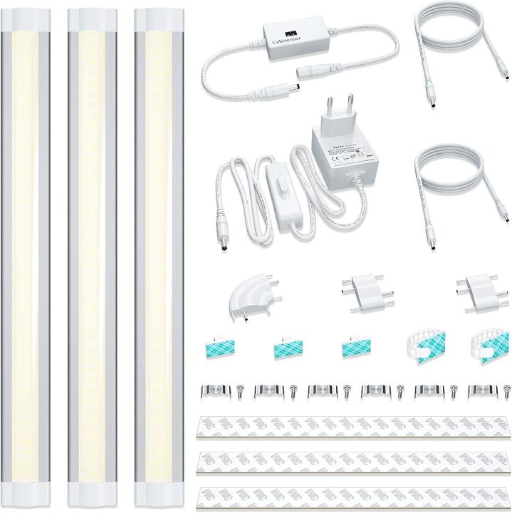 Produktbild Lampaous LED Schrankleuchte Set 3 Stück, dimmbar (960 lm)