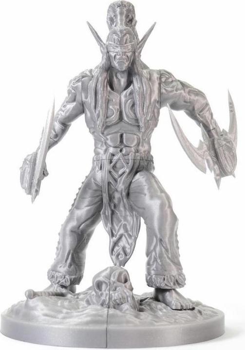 Actual product image Prusa Prusament PLA Galaxy Silver 1kg (PLA, 1.75 mm, 1000 g, Silver, Grey)