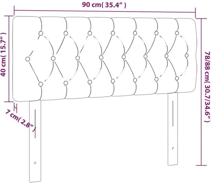 Produktbild VidaXL Naoma (90 x 7 x 78/88 cm)