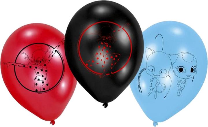 Actual product image Riethmüller 6 Balloons Miraculous 22.8cm (6 x)