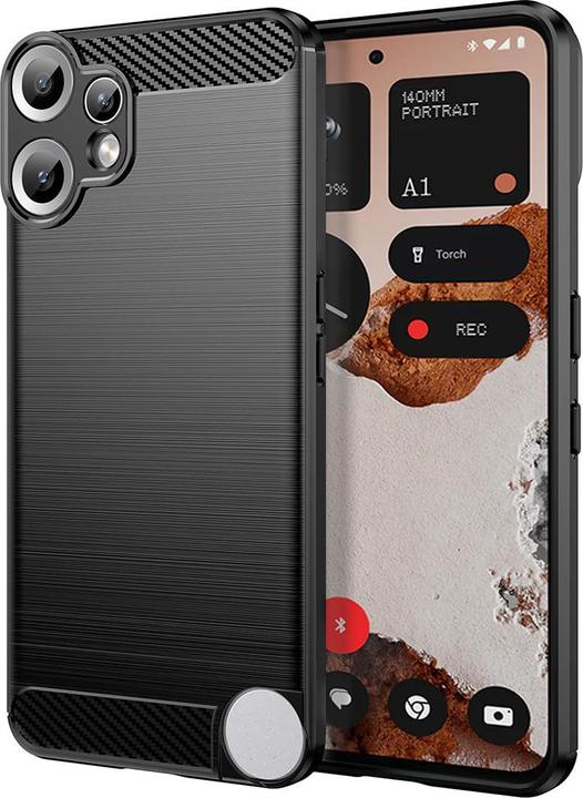 Actual product image Techsuit - Carbon Silicone - Nothing CMF Phone 2 Pro - Black (Nothing Phone (2))