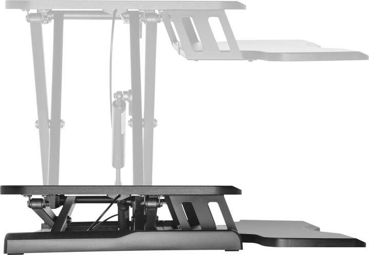 Actual product image equip ERGO monitor table with sit-stand bench extension heavy 15kg