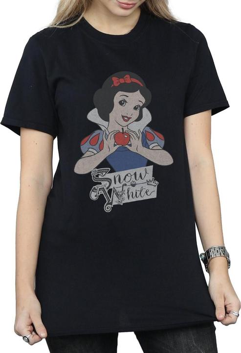 Actual product image Disney Princess Womens/Ladies Snow White Apple Cotton Boyfriend T-Shirt (S)