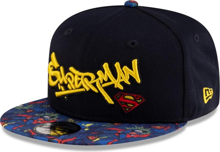 New Era 9Fifty Snapback Kinder Cap - Superman Graffiti Child (53, 52 C, 54 C)